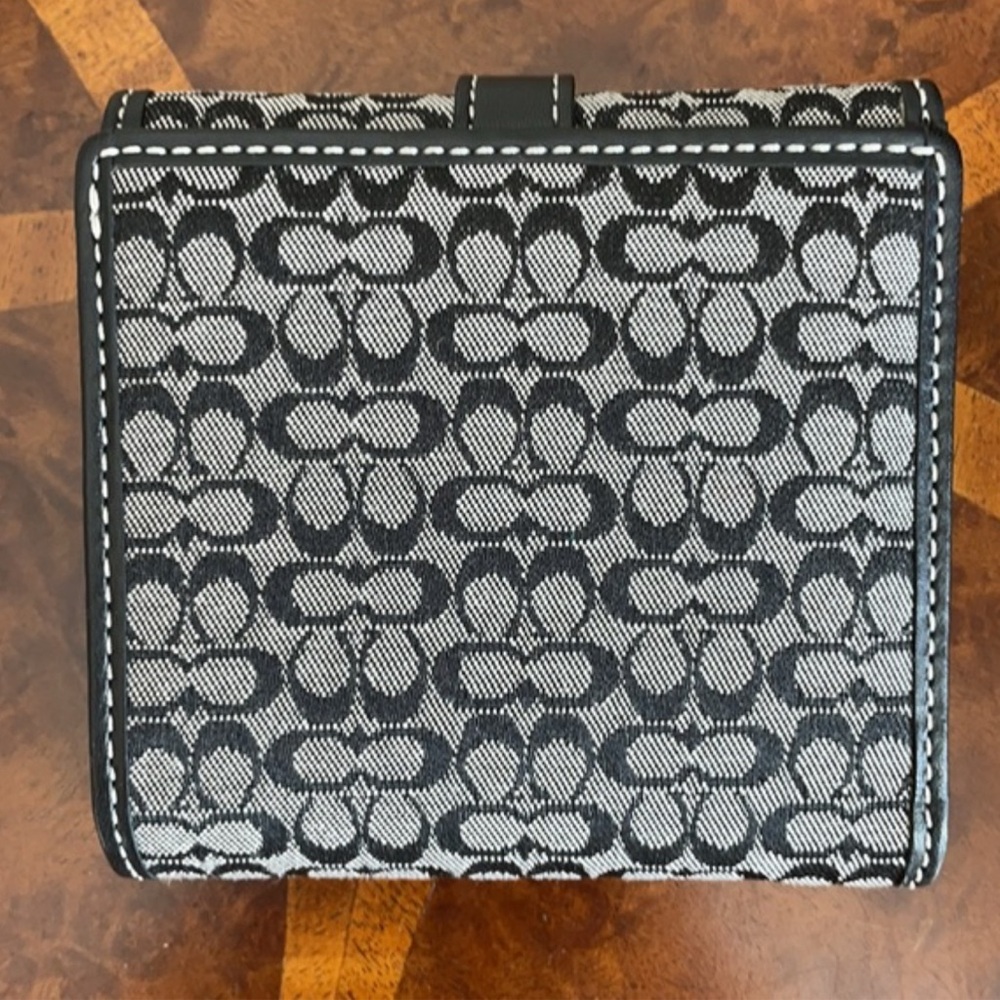 Coach Black and Gray Wallet Authentic New - Picture 2 of 6